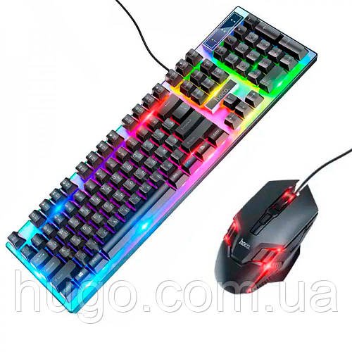 Набір дротова клавіатура та миша з підсвіткою, від USB, GM18 Luminous / Ігрова клавіатура / Миша ігрова