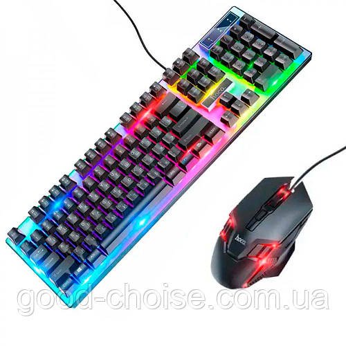 Набір дротова клавіатура та миша з підсвіткою, від USB, GM18 Luminous / Ігрова клавіатура / Миша ігрова