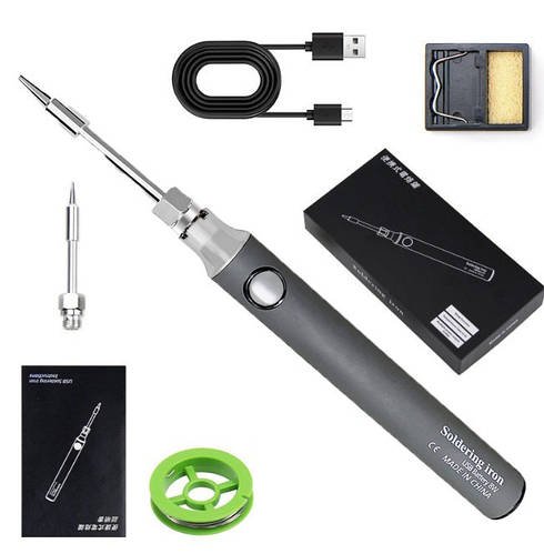 Бездротовий акумуляторний USB паяльник 8Вт 5В 900мА з регулюванням температури