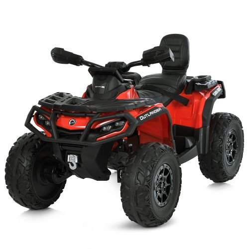 Електроквадроцикл дитячий Bambi (пульт 2,4G, 4 мотори 45W, 1 акум. 12V14AH, USB, TF) M 6080EBLR-3 Червоний