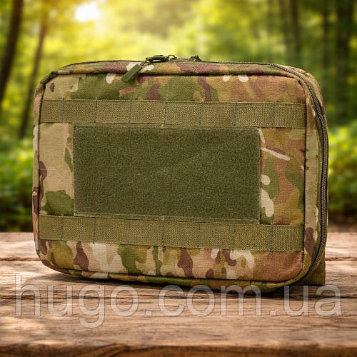 Підсумок для планшета 11" на системі Molle, 27×19×5 см, Мультикам / Тактична сумка для планшета / Підсумок чохол для планшета