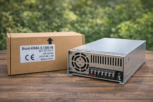 Блок живлення 48V 25A, металевий корпус, стабілізований імпульсний блок живлення для LED стрічки