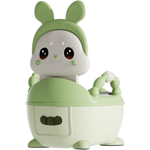 Горщик дитячий Зайчик Bimbo (м`яке сидіння, в коробці) 1809-54 Зелений