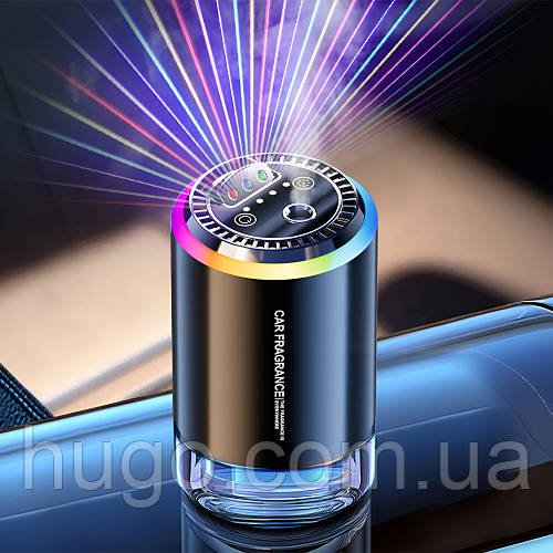 Автомобільний зволожувач повітря з проекцією та RGB підсвіткою, від USB / Аромадифузор в авто / Ультразвуковий зволожувач в авто