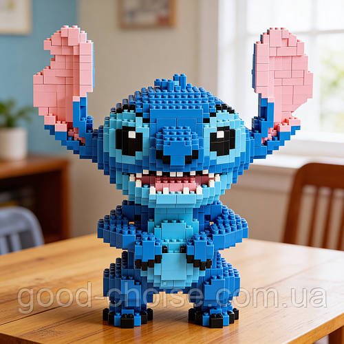 3D конструктор Стіч, 33см, 5600 деталей, Magic Blocks / 3Д конструктор дитячий / Конструктор фігурка