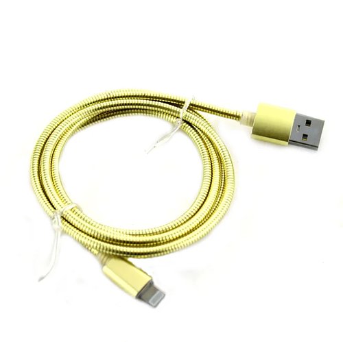 Кабель USB – Lightning AR72 Spring 1 м, металевий, посилений кабель для заряджання та передачі даних