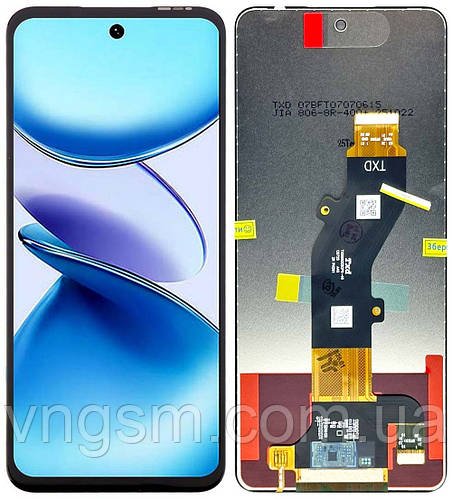 Дисплей + сенсор Tecno Spark Go 1 / Spark Go 2025 / KL4 / KL4S Black - p/n: TXDI680EBQPX-46